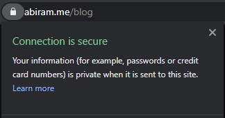 HTTPS padlock